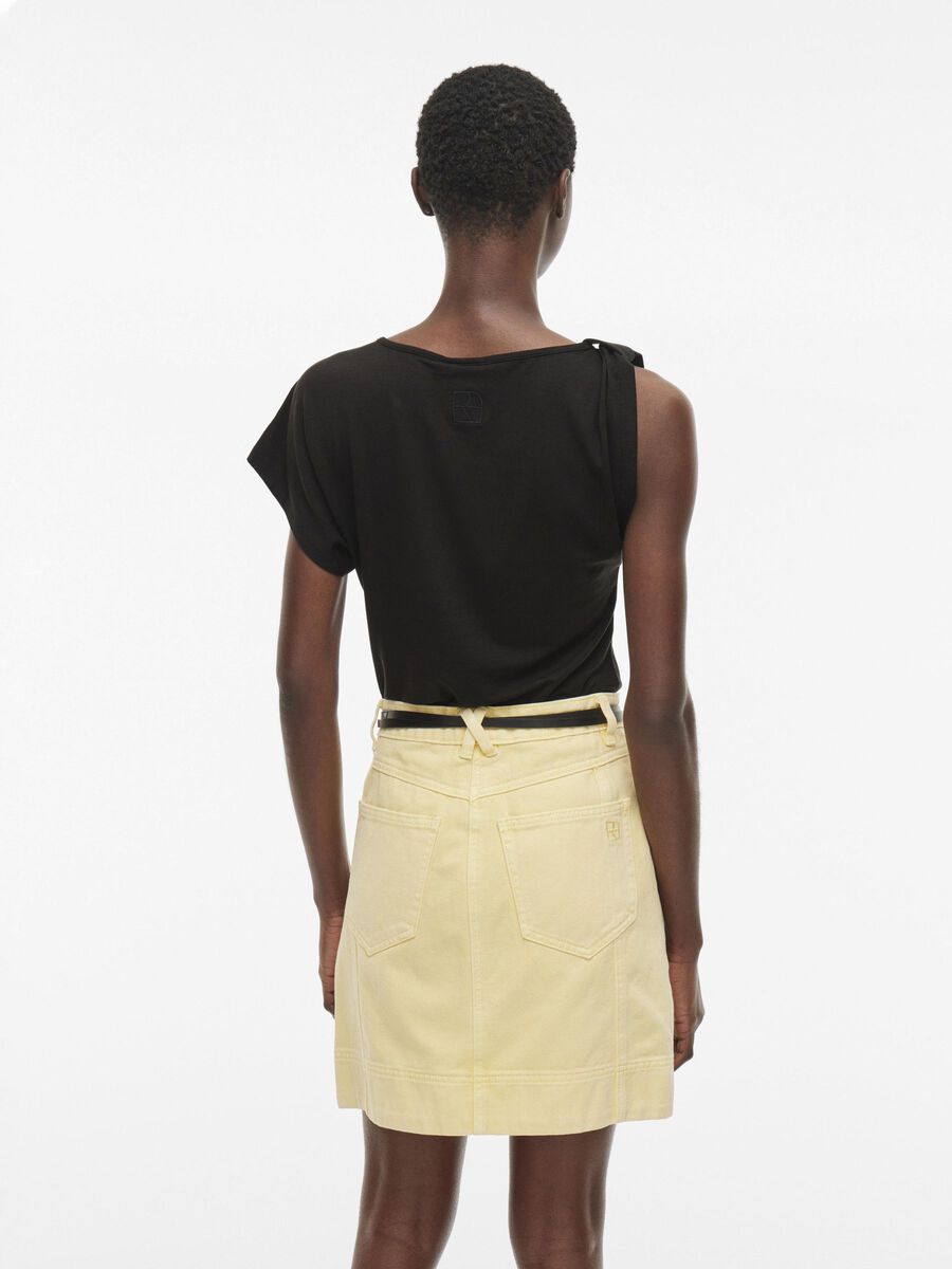 VILA ROUND NECK SHORT SLEEVED TOP, Meteorite, highres - 14105894_Meteorite_004.jpg
