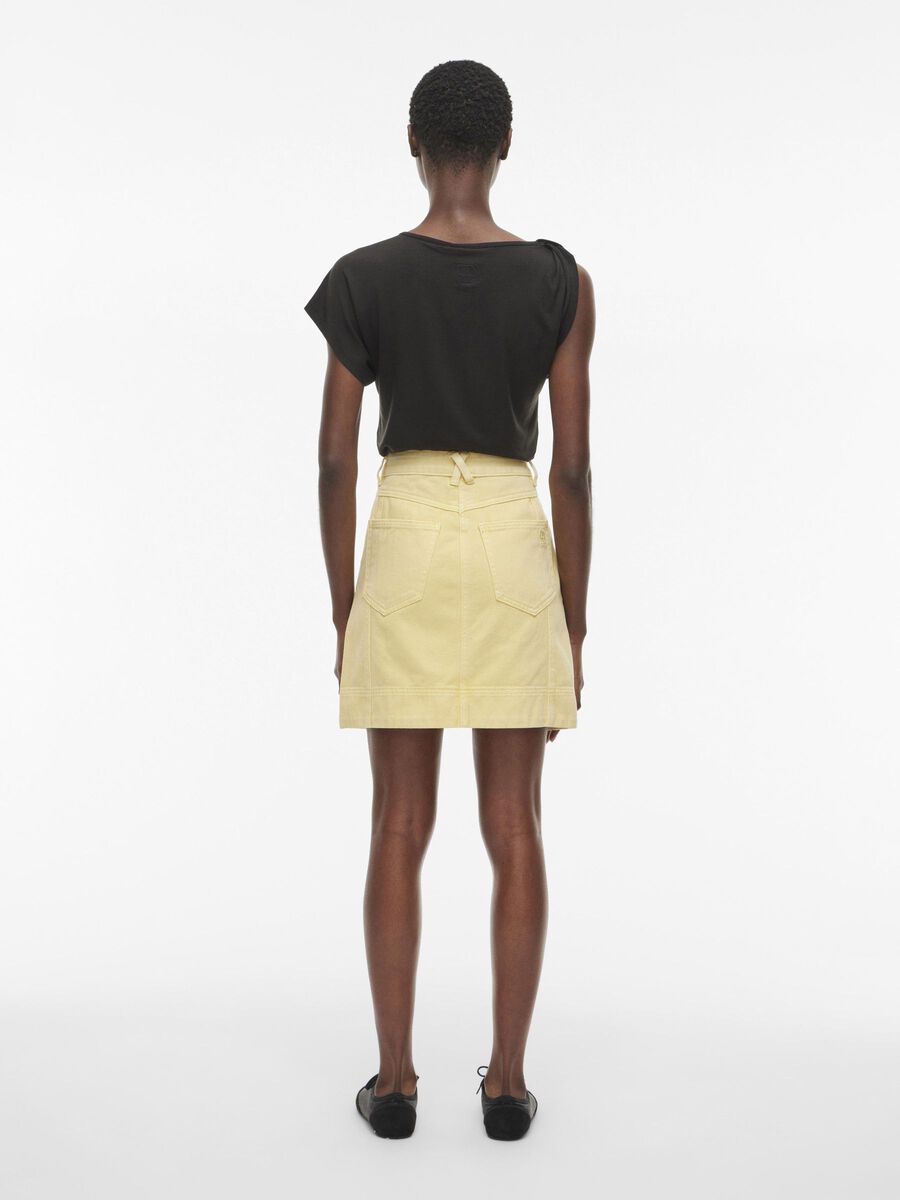 VILA MINI DENIM SKIRT, Pineapple Slice, highres - 14105787_PineappleSlice_004.jpg