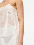Product image thumbnail - EMBROIDERED STRAP TOP, Cloud Dancer | 3