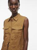 VILA SLEEVELESS SHIRT, Bone Brown, highres - 14105911_BoneBrown_007.jpg