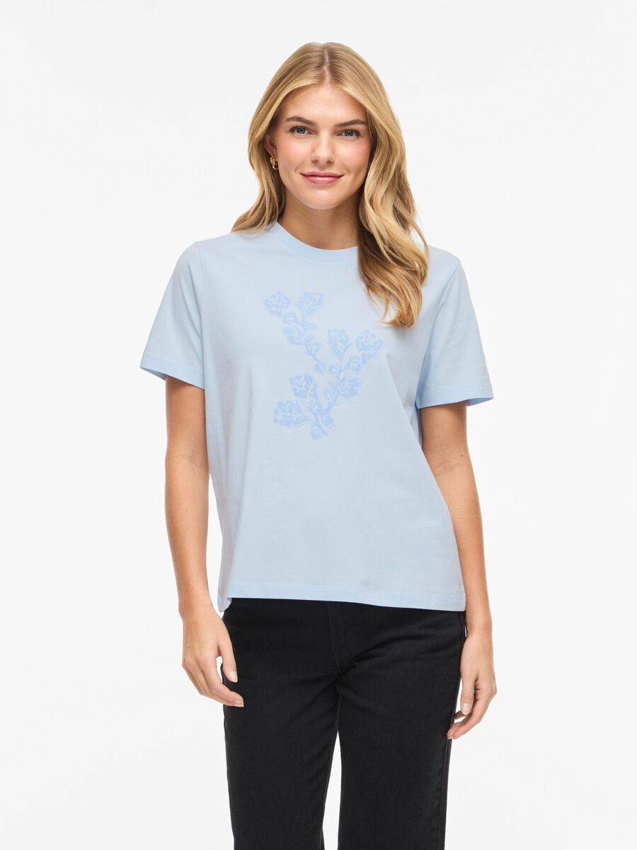 Carousel image - VISYBILLA ROUND NECK SHORT-SLEEVED T-SHIRT, Nantucket Breeze | 1
