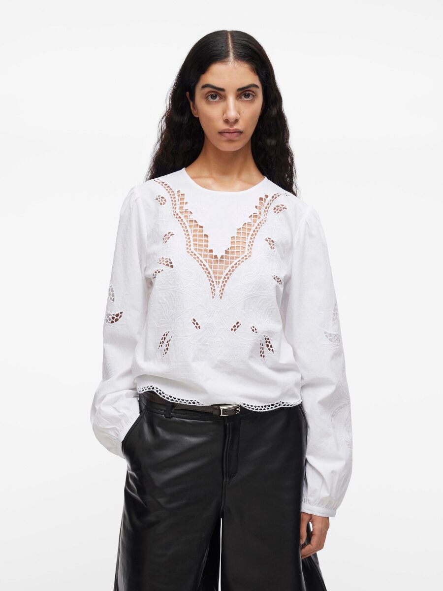 VILA LACE-DETAILED LONG SLEEVED TOP, Cloud Dancer, highres - 14108426_CloudDancer_003.jpg