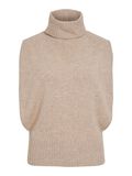 Product image thumbnail - TURTLENECK KNITTED VEST, Pelican | 1