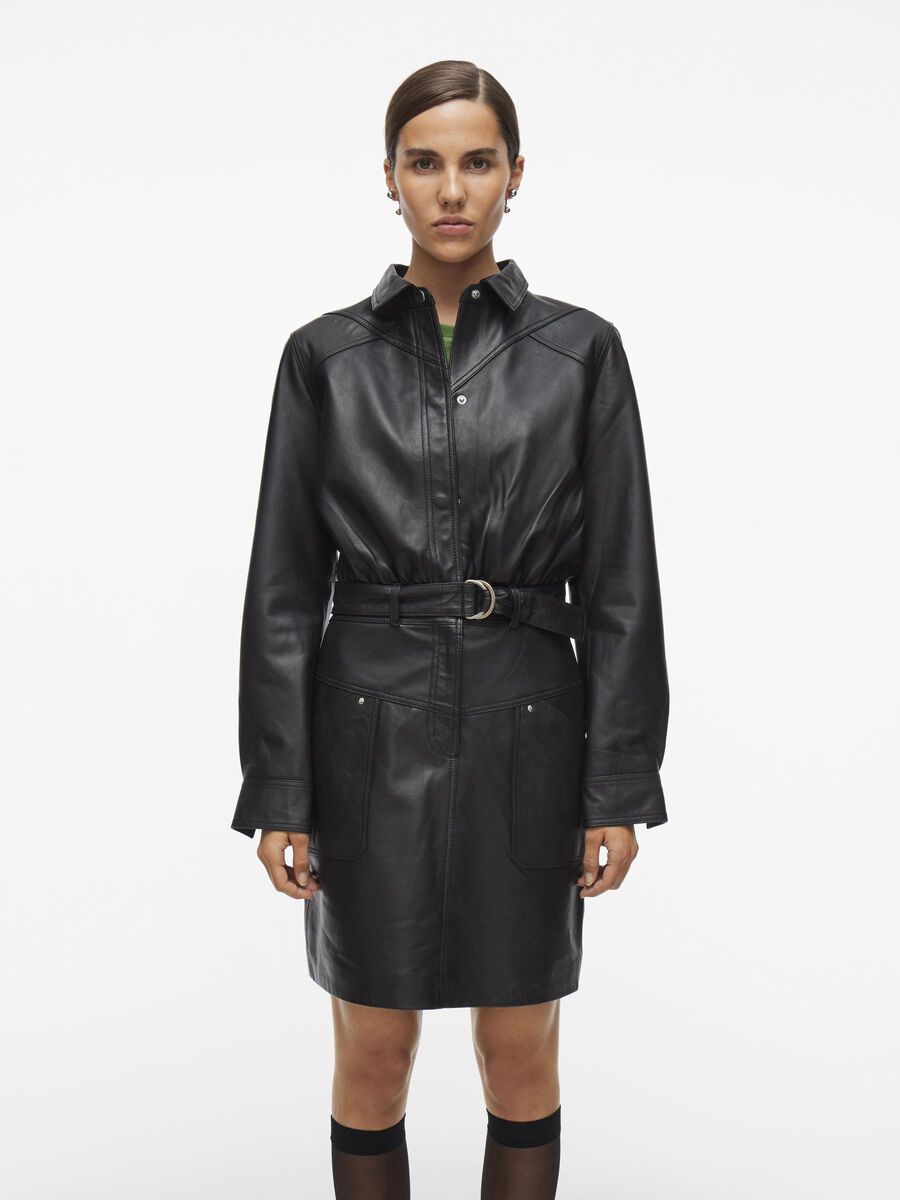 VILA SHORT LEATHER DRESS, Meteorite, highres - 14102874_Meteorite_003.jpg
