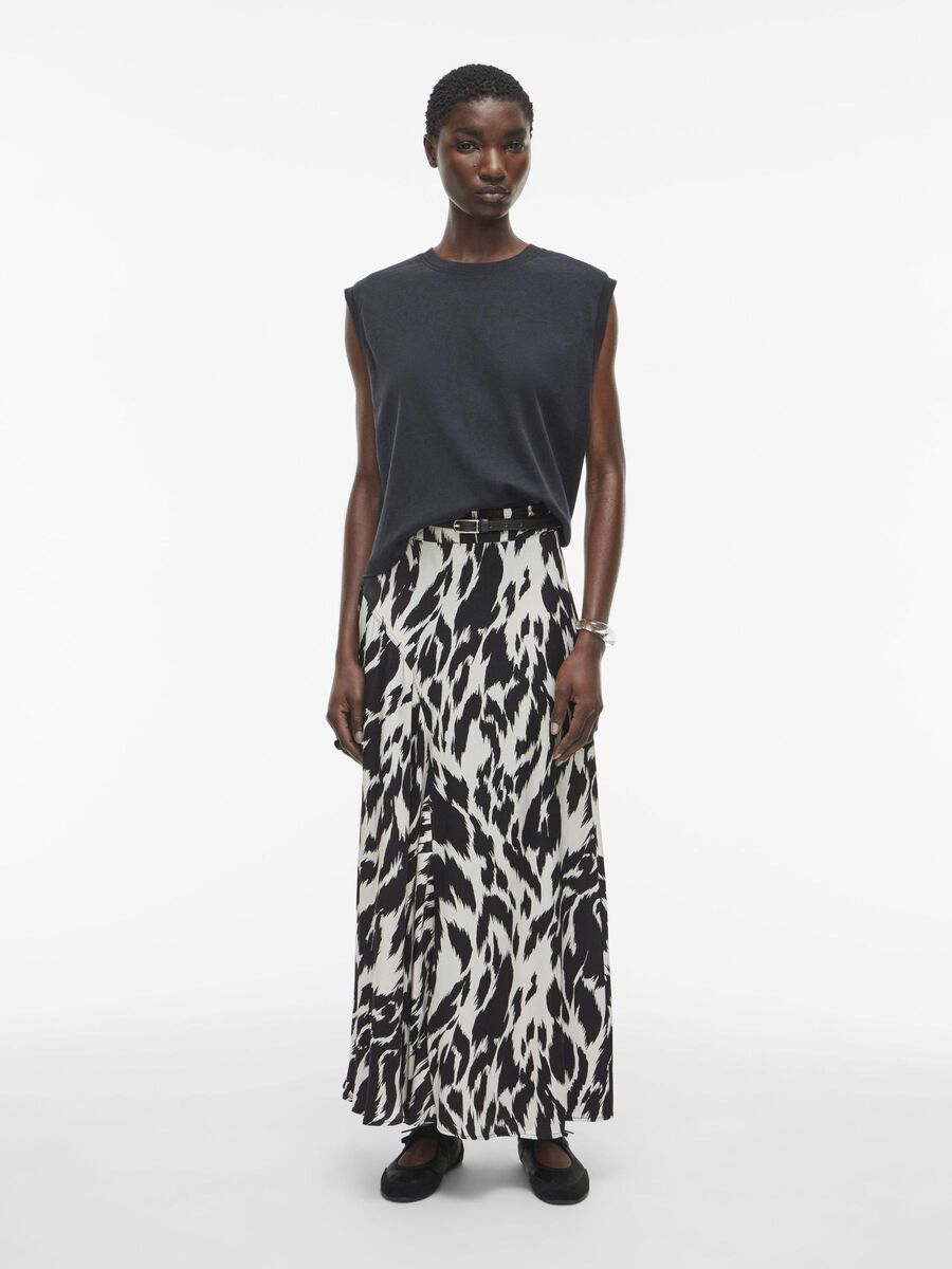 VILA HIGH WAIST MAXI SKIRT, Birch, highres - 14105941_Birch_1176314_005.jpg