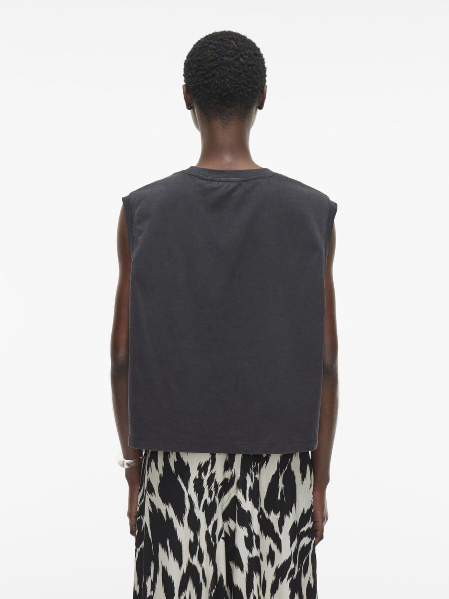 VILA ROUND NECK SLEEVELESS TOP, Meteorite, highres - 14107338_Meteorite_004.jpg