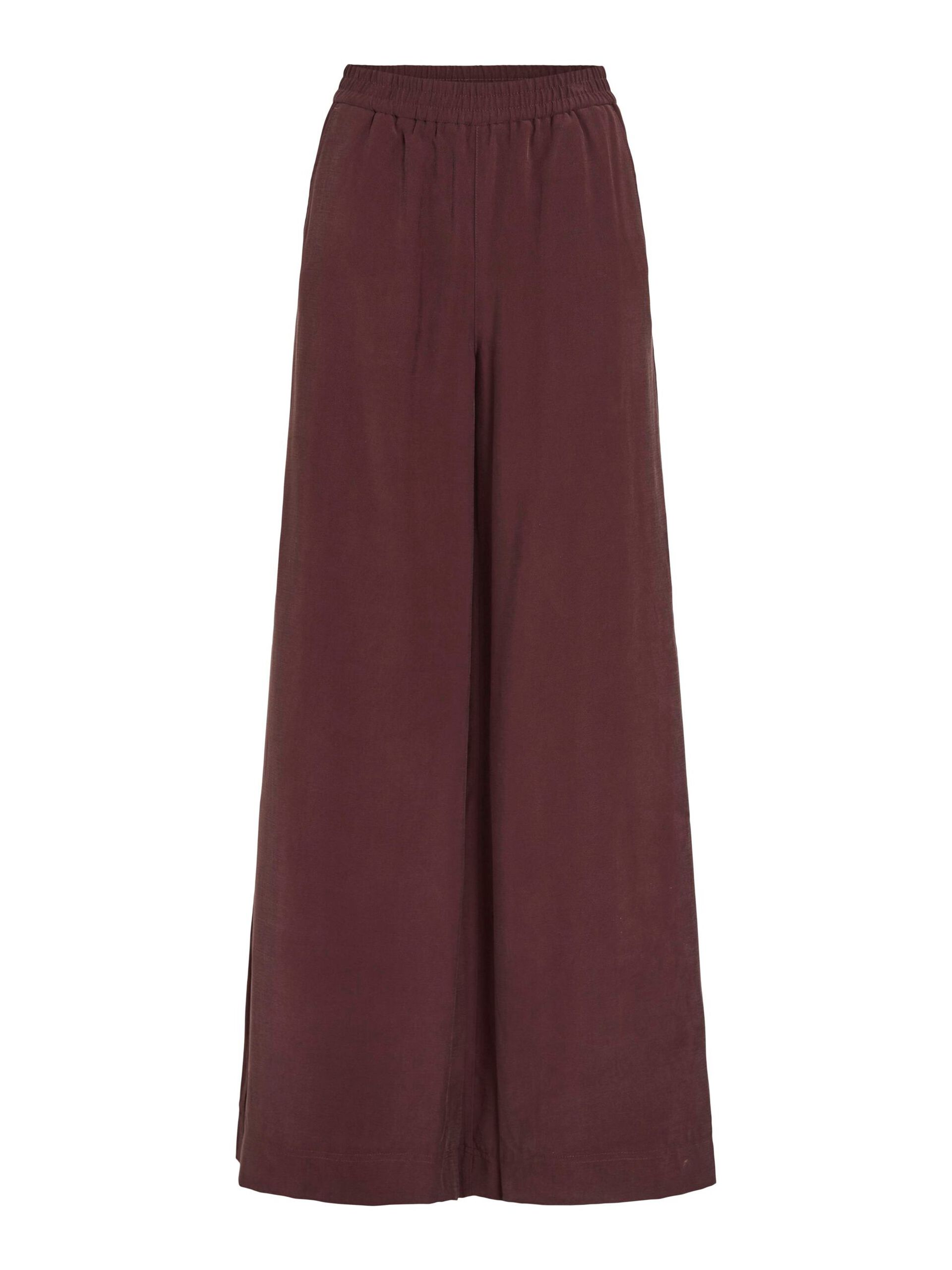 Carousel image - MID-WAIST WIDE-LEG TROUSERS, Decadent Chocolate | 5