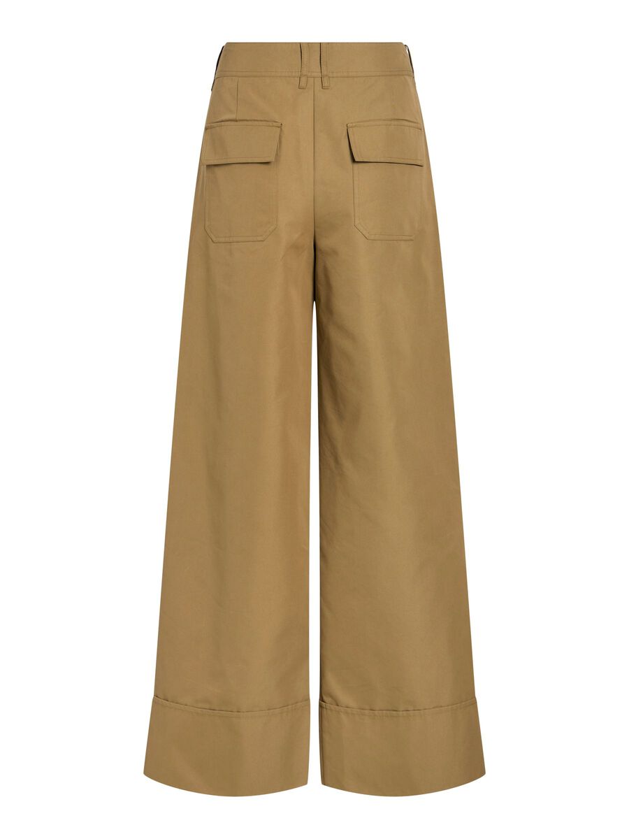 Carousel image - MID-WAIST WIDE-LEG TROUSERS, Gothic Olive | 2