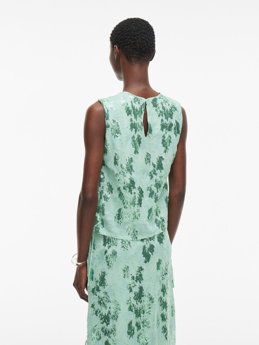 VILA SEQUIN SLEEVELESS TOP, Hemlock, highres - 14105731_Hemlock_004.jpg