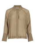 VILA STRIPED LONG SLEEVED SHIRT, Petrified Oak, highres - 14108514_PetrifiedOak_001.jpg