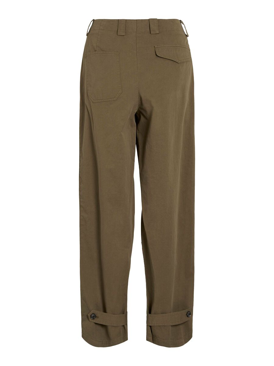 VILA MID-WAIST TROUSERS, Dark Olive, highres - 14108480_DarkOlive_002.jpg