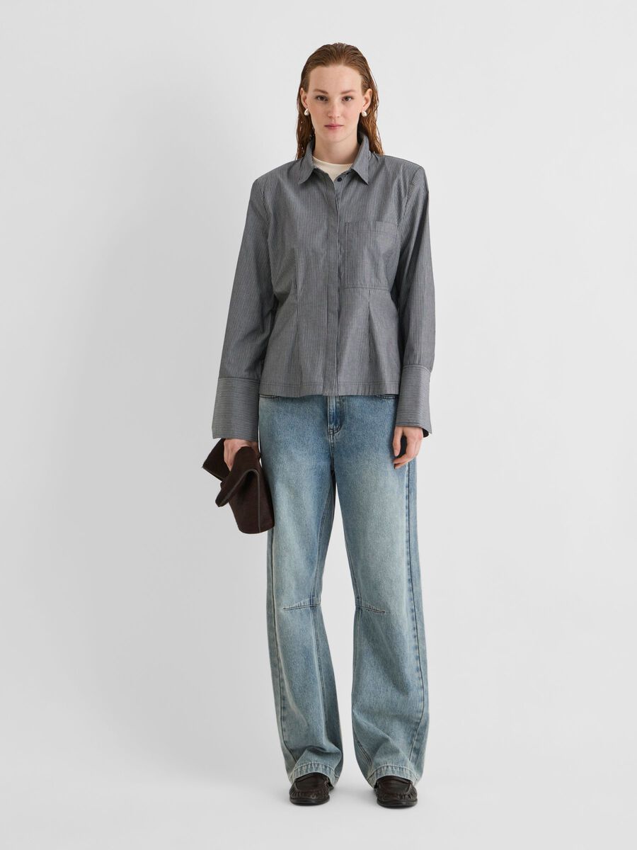 Product tile image - LONG SLEEVED SHIRT, Dark Grey Melange | 14119621_DarkGreyMelange_1319250