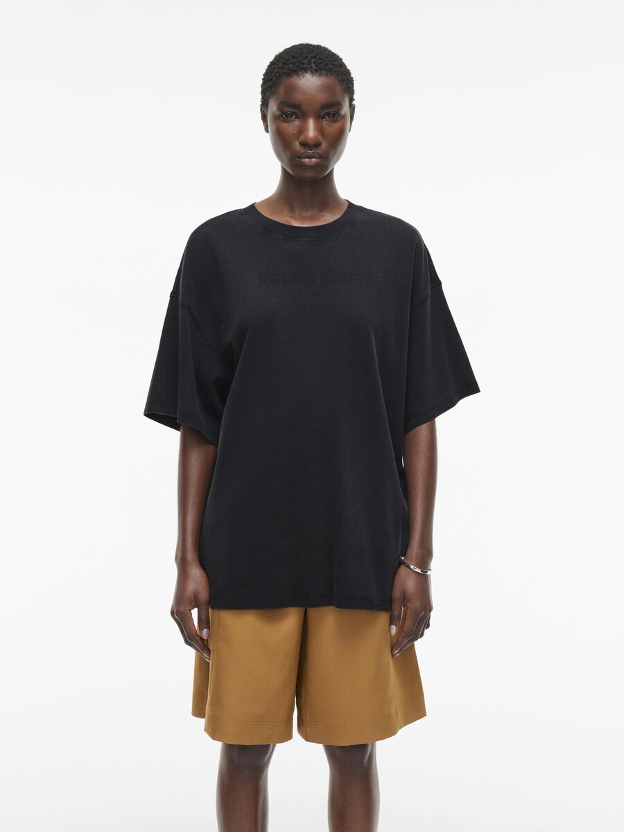 VILA ROUND NECK T-SHIRT, Meteorite, highres - 14105957_Meteorite_003.jpg