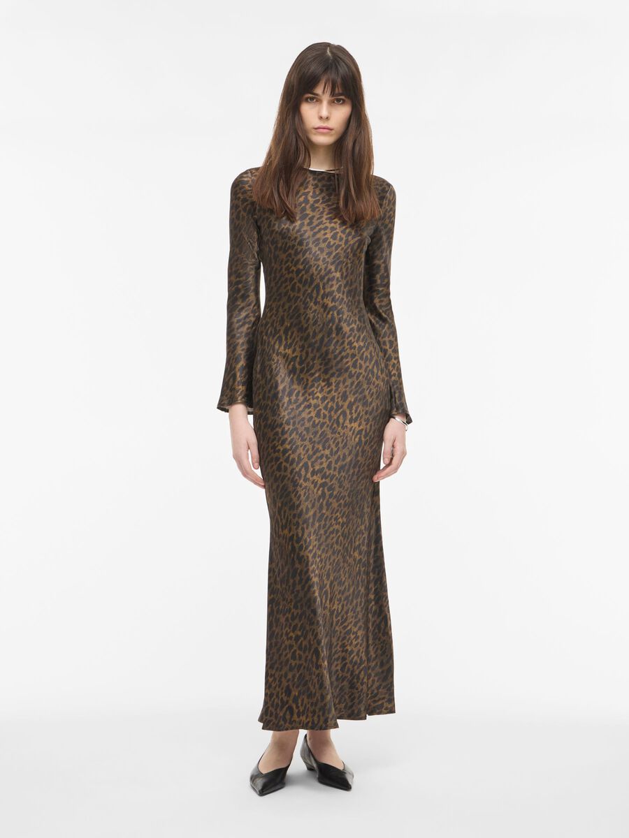 Product tile image - LONG SLEEVED MAXI DRESS, Dull Gold | 14117901_DullGold_1303745