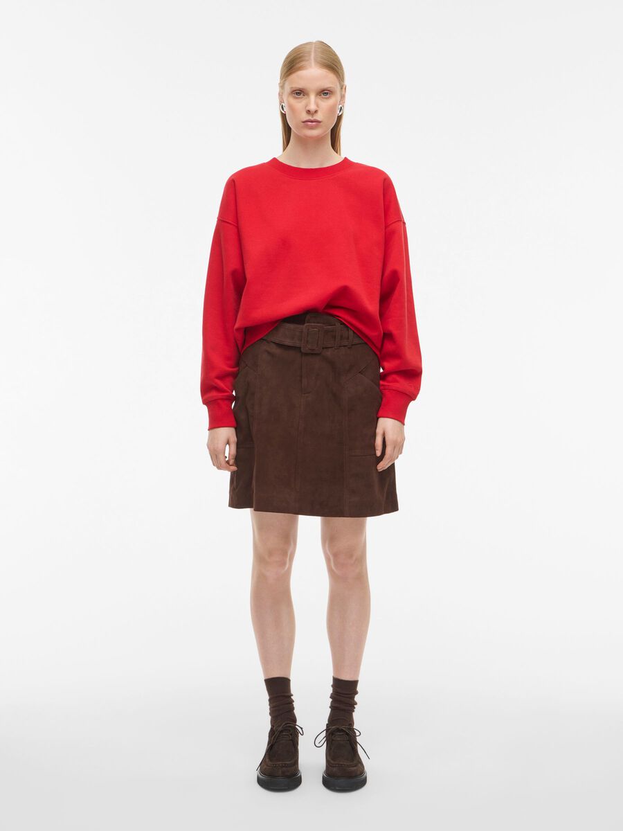 Product tile image - LONG SLEEVED SWEATSHIRT, Chinese Red | 14110341_ChineseRed