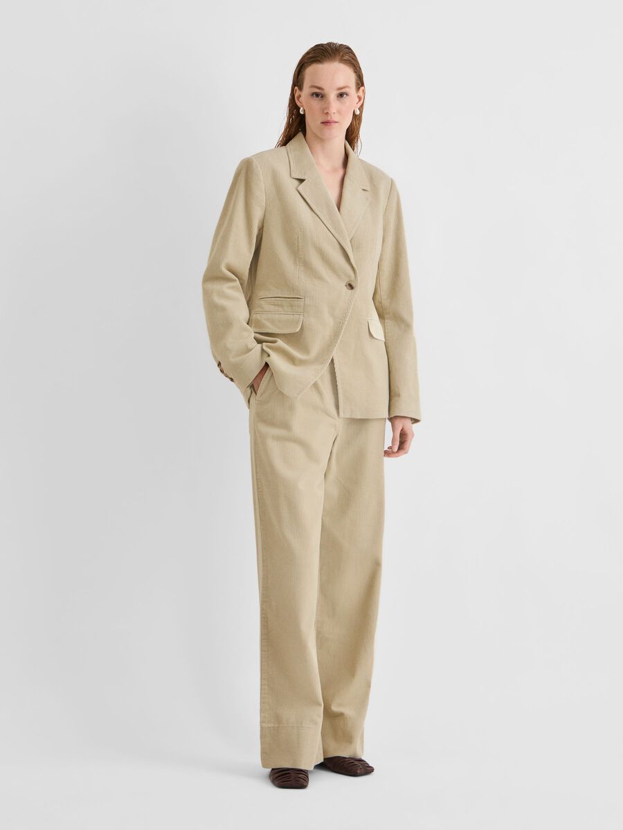 Carousel image - MID-WAIST TROUSERS, Pelican | 4