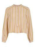 VILA STRIPED LONG SLEEVED SHIRT, Birch, highres - 14108787_Birch_1201170_001.jpg