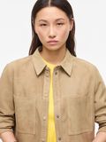 Product image thumbnail - SUEDE LONG SLEEVED SHIRT, Petrified Oak | 3
