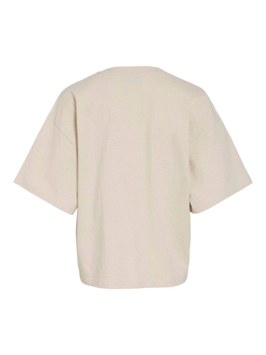 VILA COTTON OVERSIZED T-SHIRT, Birch, highres - 14108427_Birch_002.jpg