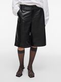 VILA MID-WAIST LONG LEATHER SHORTS, Meteorite, highres - 14107779_Meteorite_003.jpg