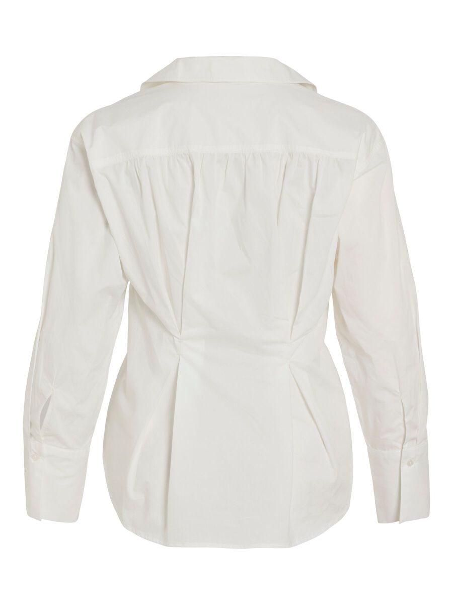 Carousel image - V-NECK LONG SLEEVED SHIRT, Cloud Dancer | 2