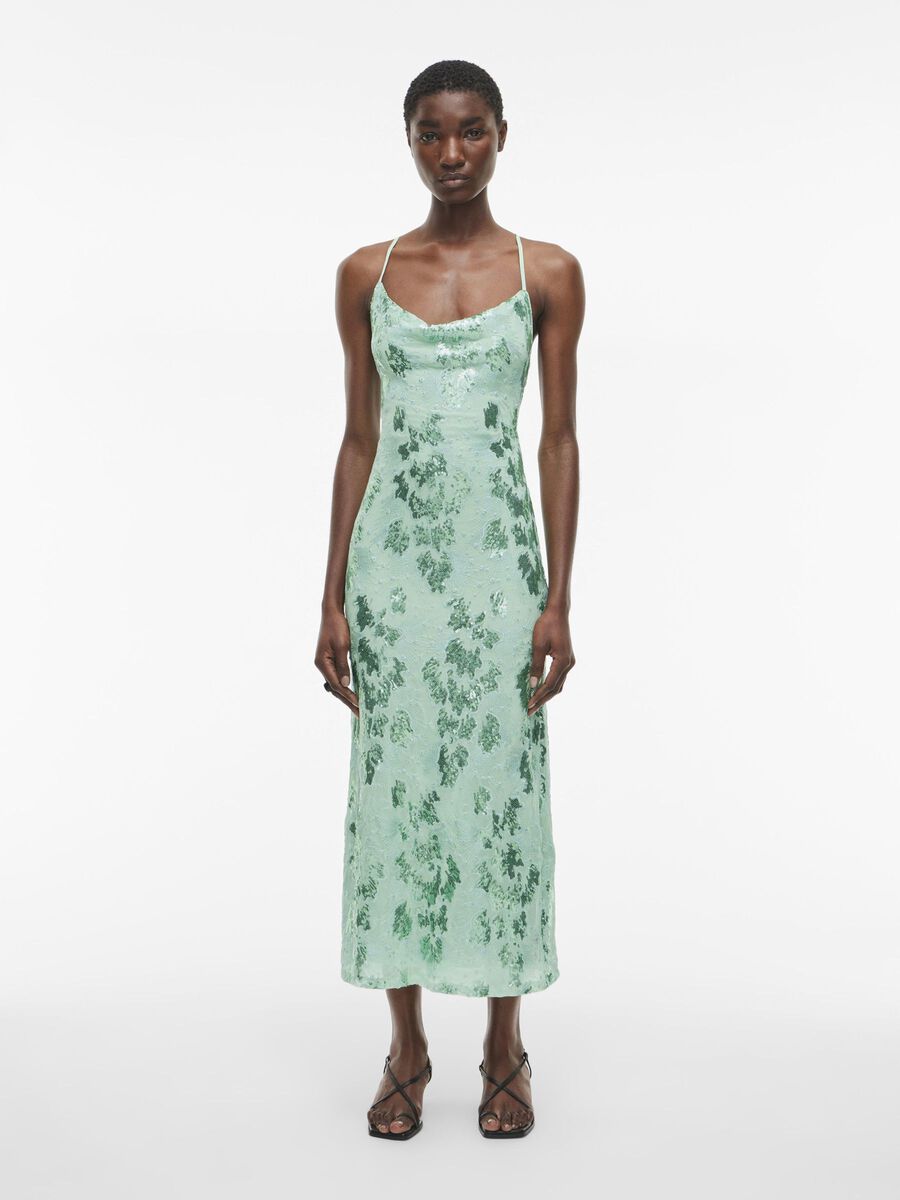 VILA SEQUIN MAXI DRESS, Hemlock, highres - 14105920_Hemlock_003.jpg