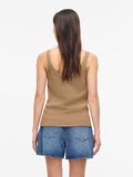 Product image thumbnail - SLEEVELESS KNITTED TOP, Petrified Oak | 2