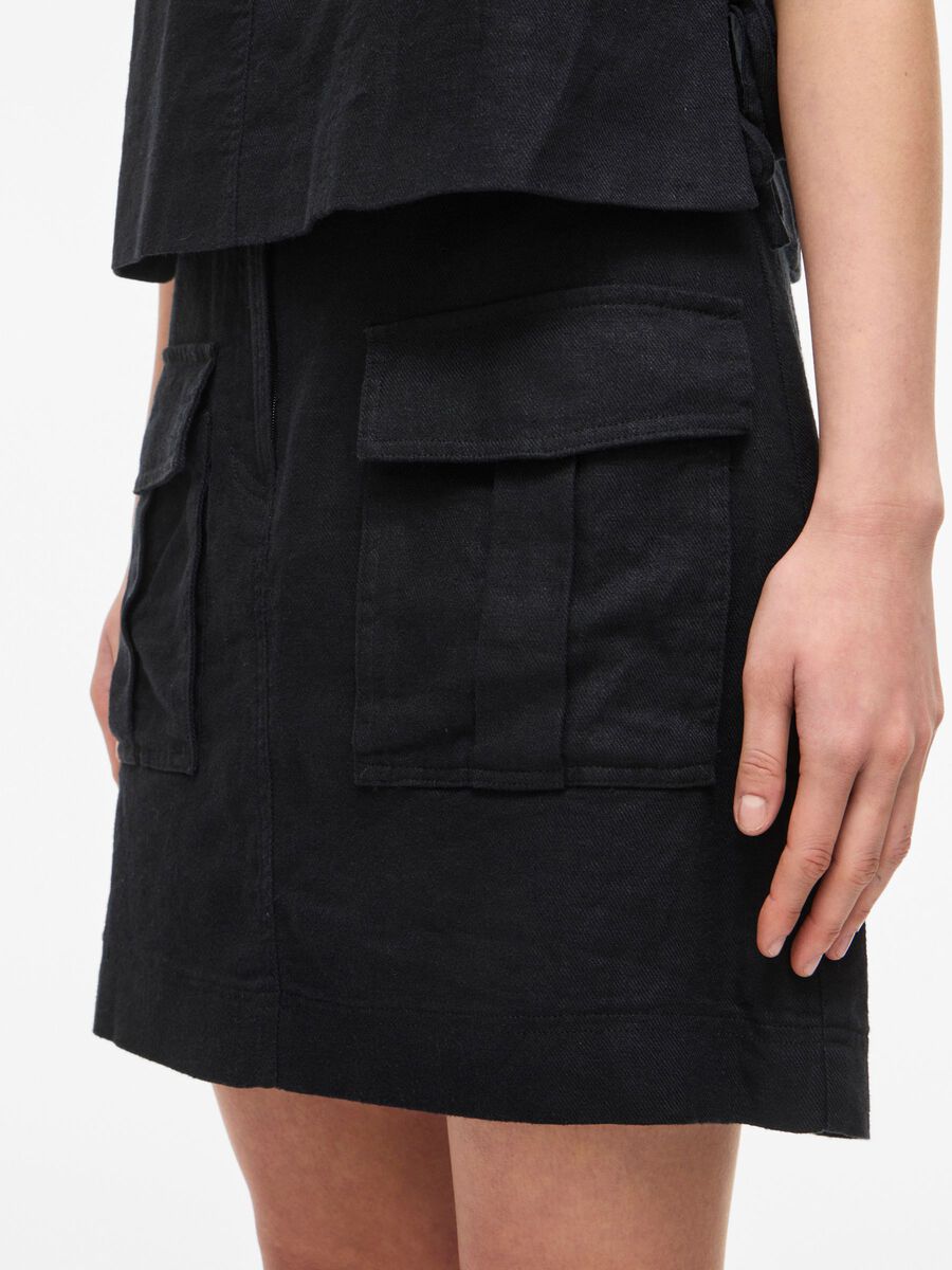 Carousel image - HIGH WAIST MINI SKIRT, Meteorite | 3