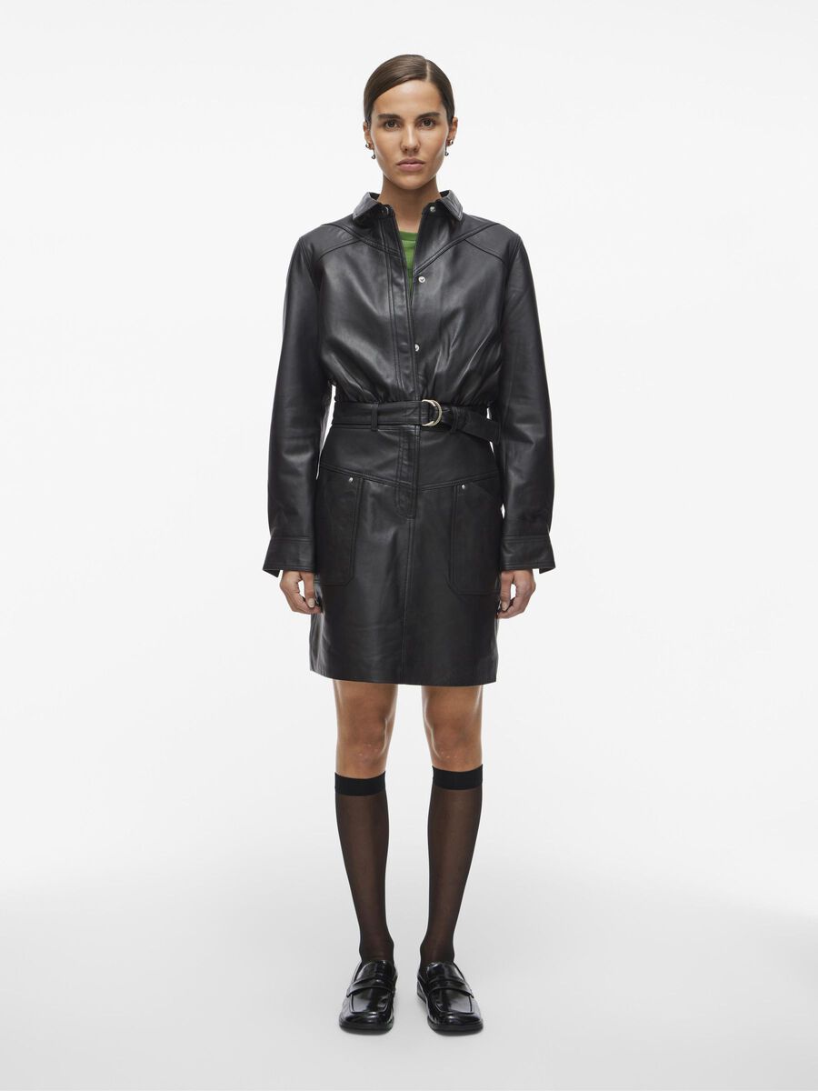 VILA SHORT LEATHER DRESS, Meteorite, highres - 14102874_Meteorite_005.jpg