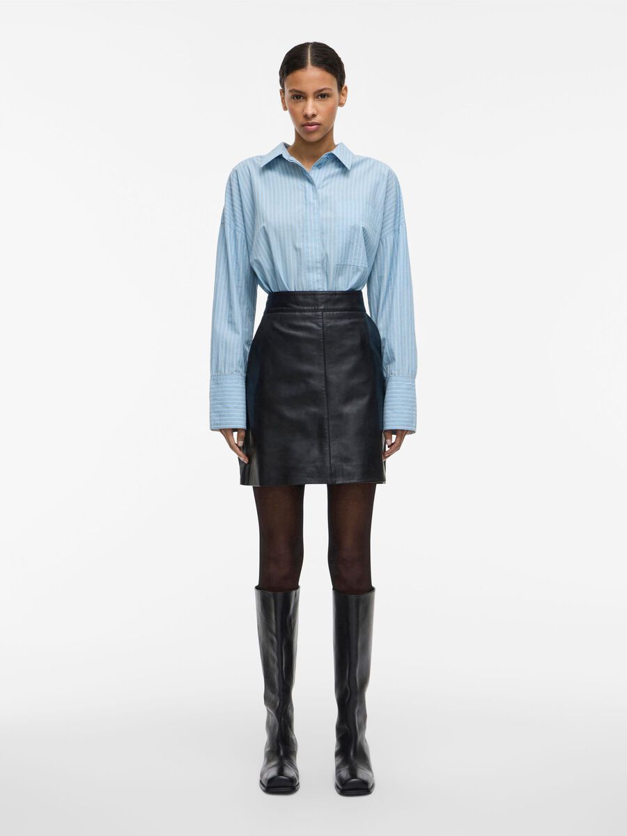 Carousel image - COTTON LONG SLEEVED SHIRT, Clear Sky | 4