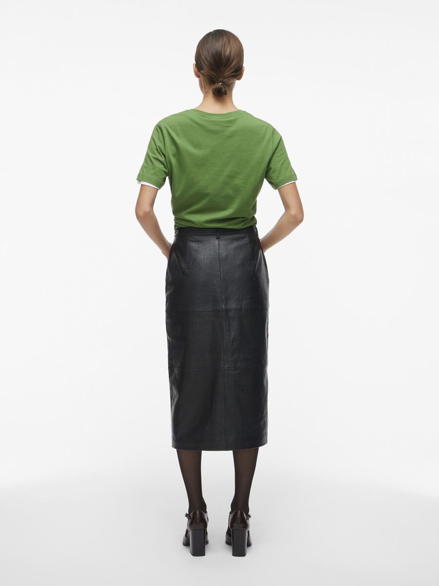 VILA MIDI LEATHER SKIRT, Meteorite, highres - 14102849_Meteorite_004.jpg