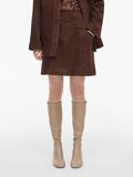 Product image thumbnail - SUEDE MINI SKIRT, Chicory Coffee | 1