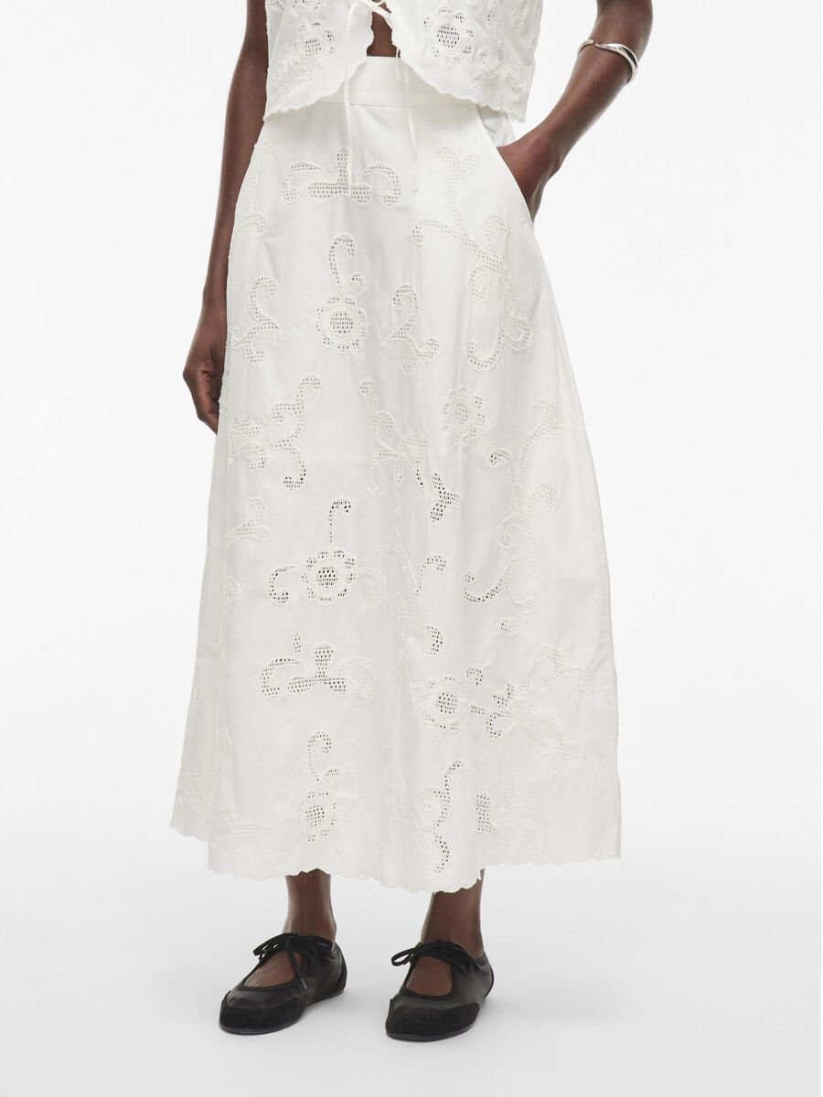 VILA HIGH WAIST MAXI SKIRT, Cloud Dancer, highres - 14105917_CloudDancer_003.jpg