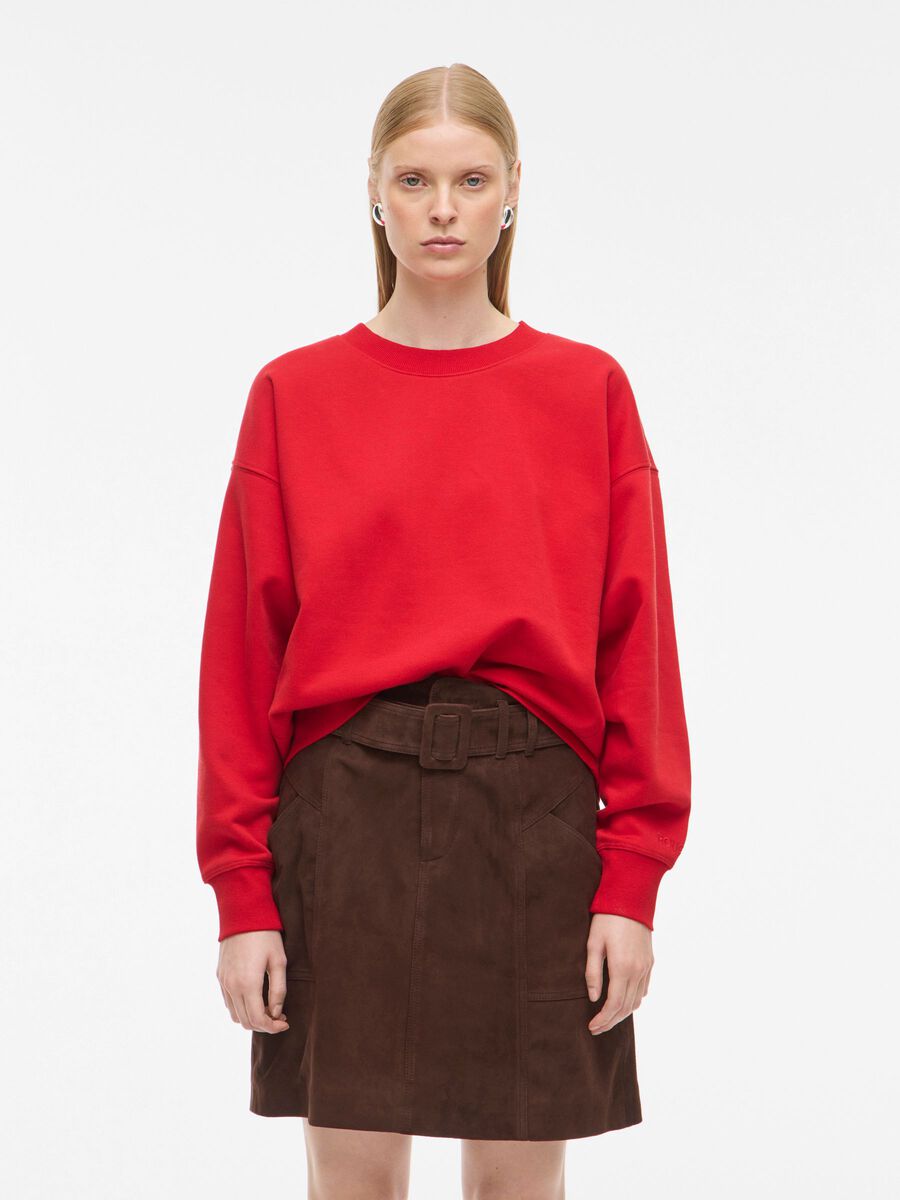 Carousel image - LONG SLEEVED SWEATSHIRT, Chinese Red | 1