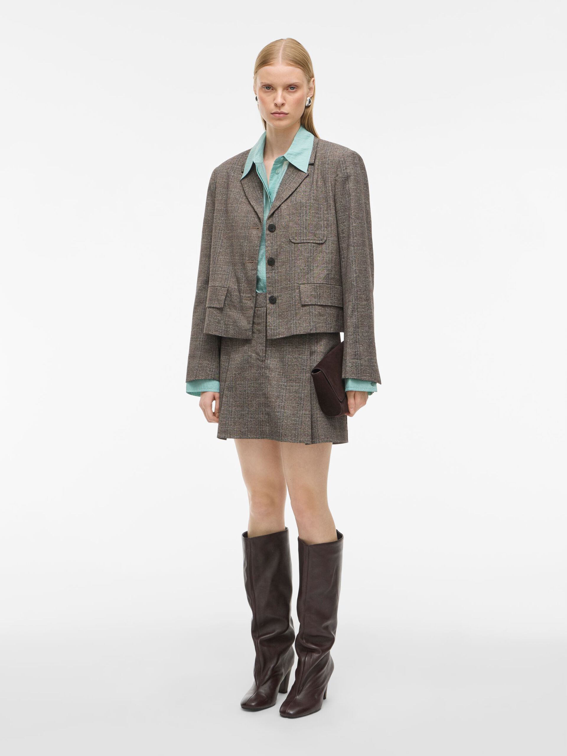 Carousel image - TAILORED BLAZER, Chicory Coffee | 4