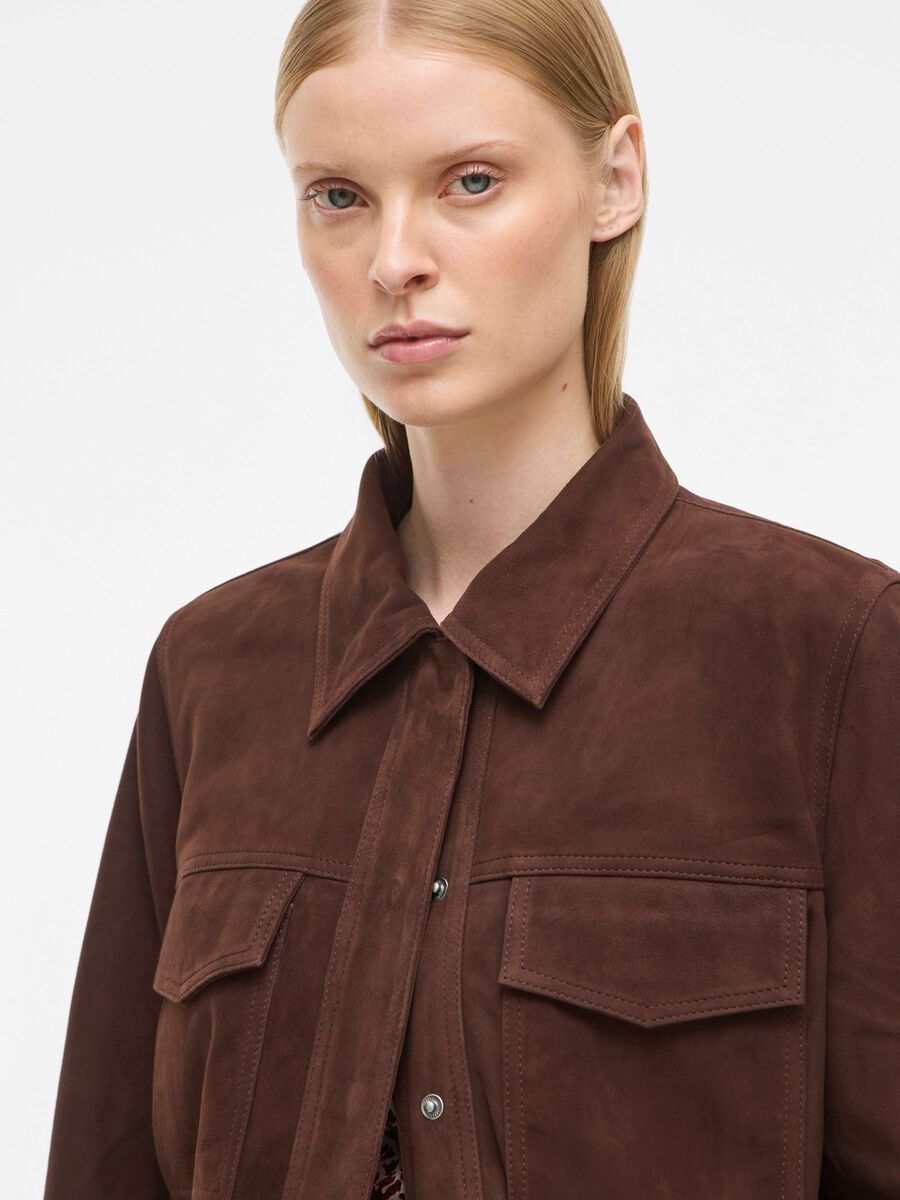 Carousel image - SUEDE JACKET, Chicory Coffee | 3
