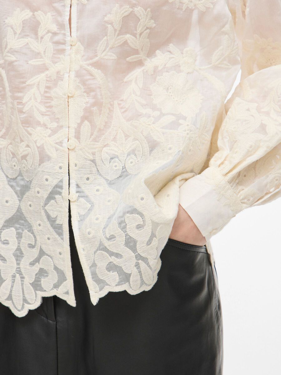 Carousel image - HIGH NECK SHIRT, Birch | 3