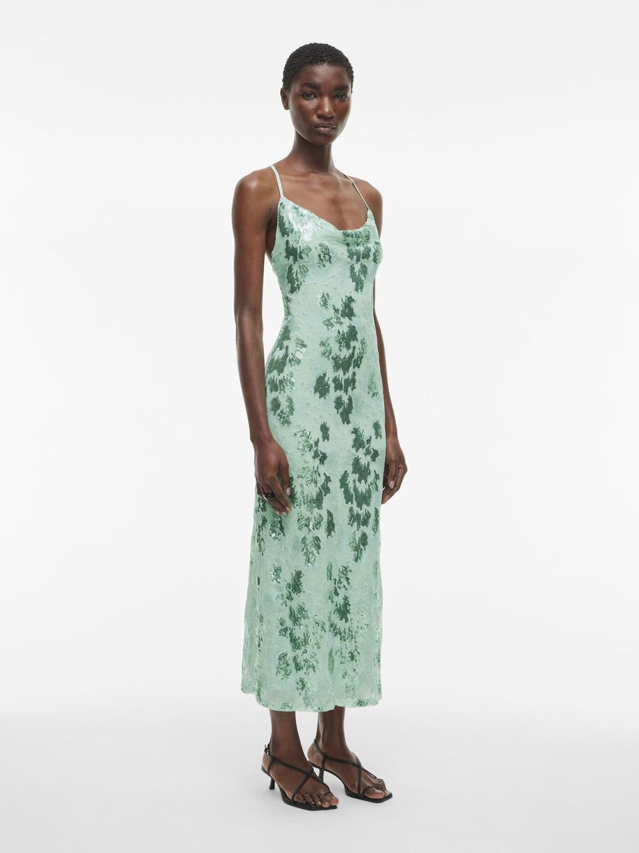 VILA SEQUIN MAXI DRESS, Hemlock, highres - 14105920_Hemlock_005.jpg
