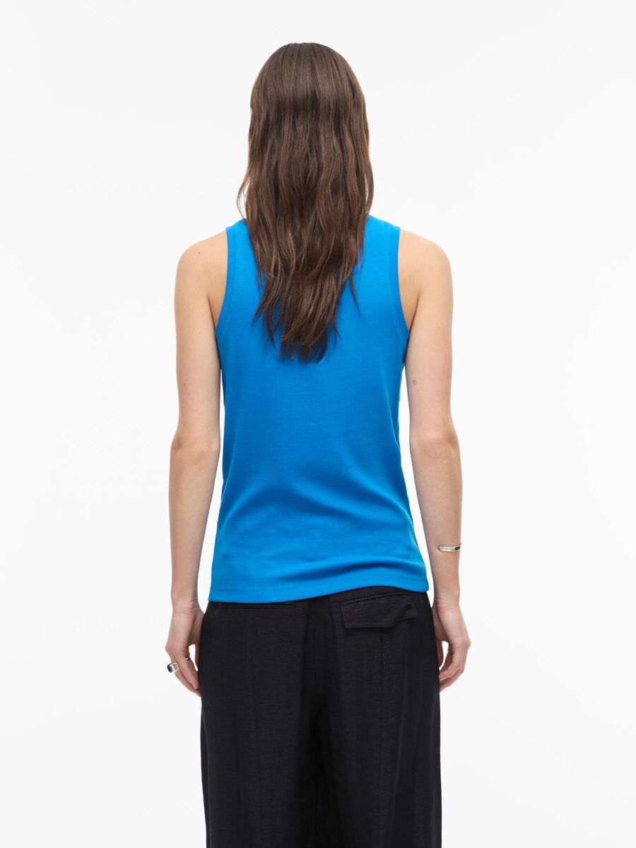 Carousel image - ROUND NECK TANK TOP, Directoire Blue | 2