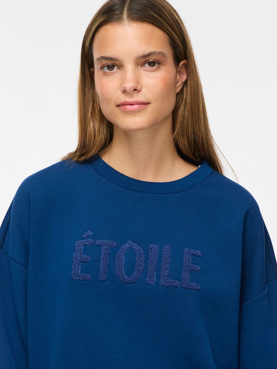 Carousel image 3 VIREFLECT ROUND NECK LONG SLEEVED SWEATSHIRT, Navy Peony