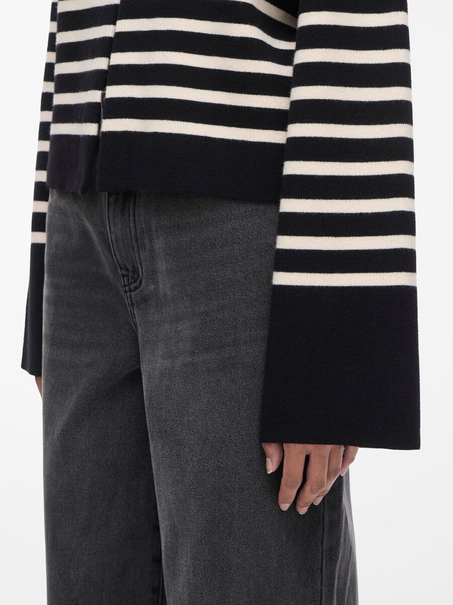 Carousel image - SHORT KNITTED CARDIGAN, Meteorite | 3