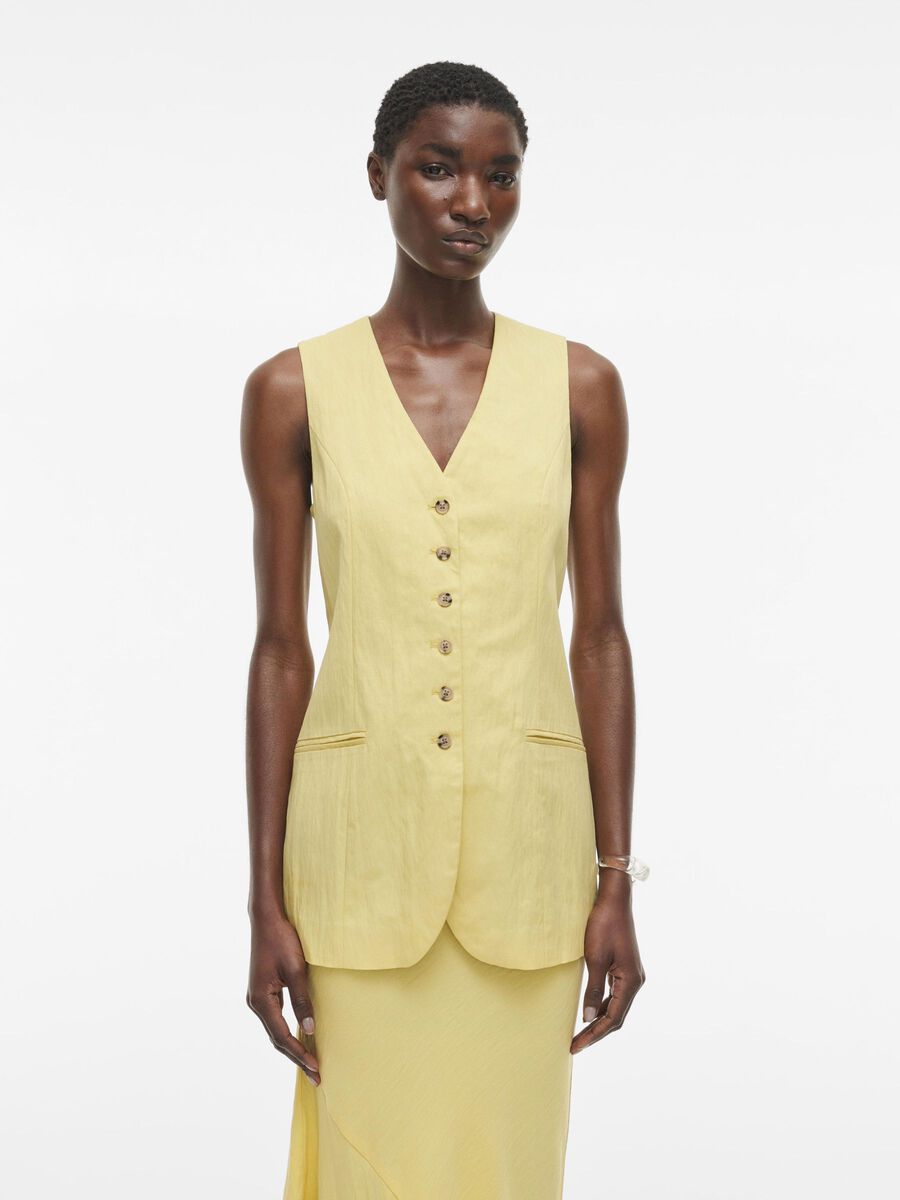 VILA TAILORED WAISTCOAT, Pineapple Slice, highres - 14105793_PineappleSlice_003.jpg