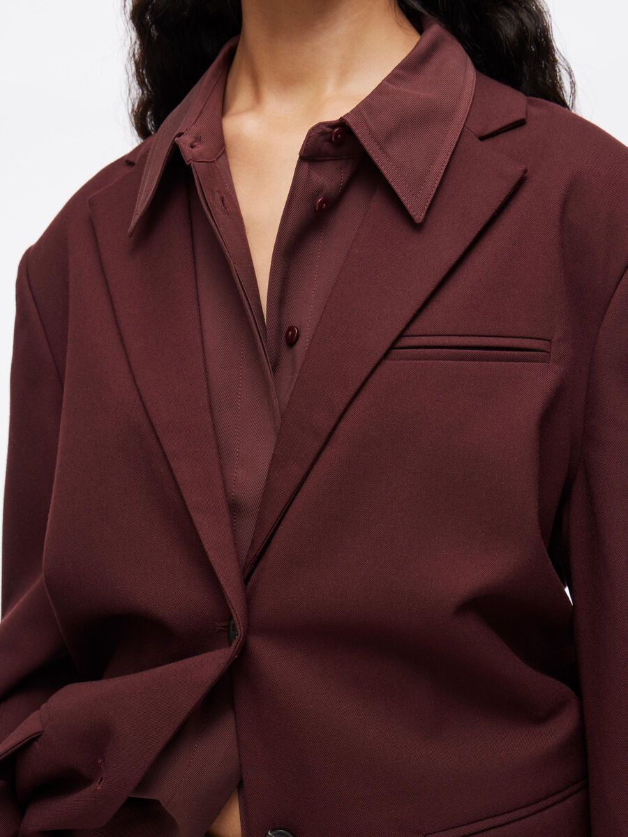 Carousel image - OVERSIZED BLAZER, Decadent Chocolate | 3