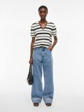 VILA SHORT SLEEVED KNITTED TOP, Birch, highres - 14105934_Birch_1176306_005.jpg