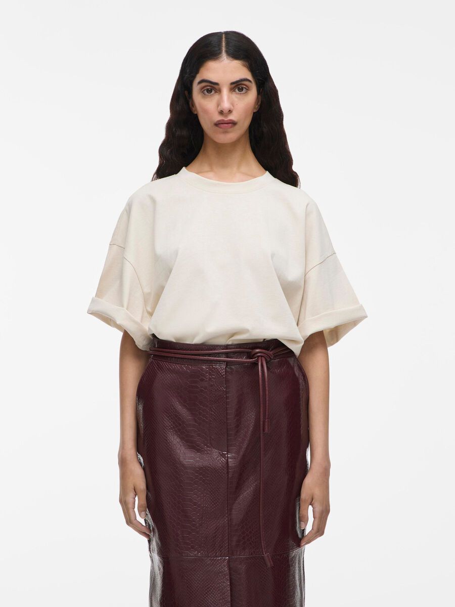 VILA COTTON OVERSIZED T-SHIRT, Birch, highres - 14108427_Birch_003.jpg