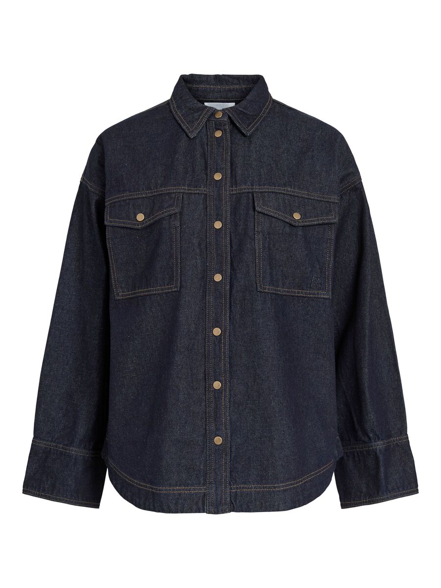 Product tile image - OVERSIZED DENIM SHIRT, Dark Blue Denim | 14116475_DarkBlueDenim_1276510