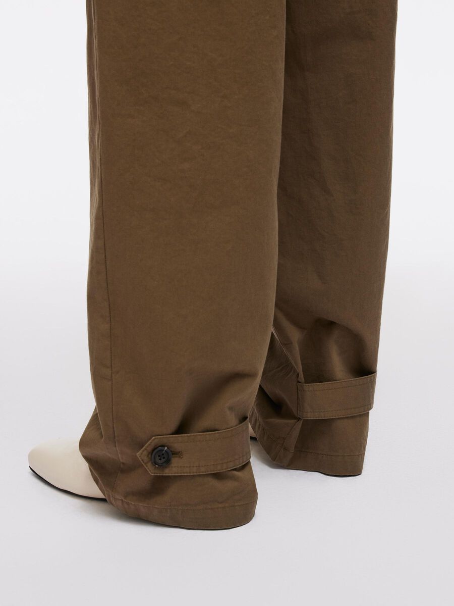 Carousel image - MID-WAIST TROUSERS, Dark Olive | 3