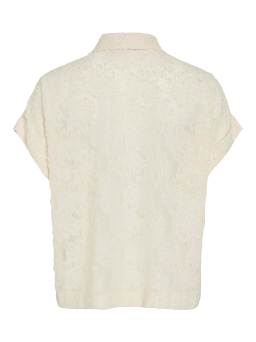 VILA SHORT SLEEVED SHIRT, Birch, highres - 14108772_Birch_002.jpg