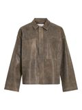 VILA LEATHER OVERSHIRT, Petrified Oak, highres - 14107784_PetrifiedOak_001.jpg