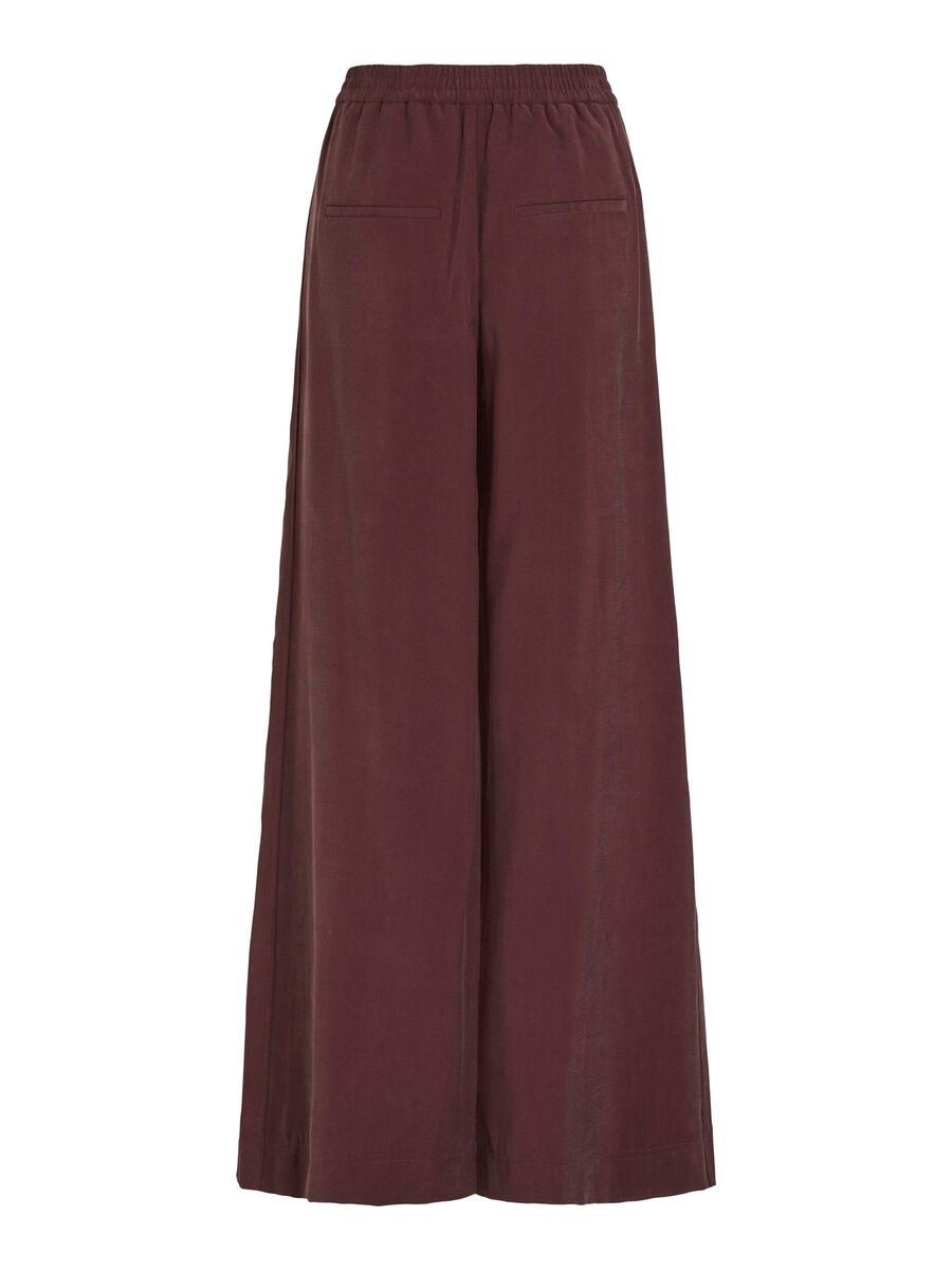 VILA MID-WAIST WIDE-LEG TROUSERS, Decadent Chocolate, highres - 14107841_DecadentChocolate_002.jpg
